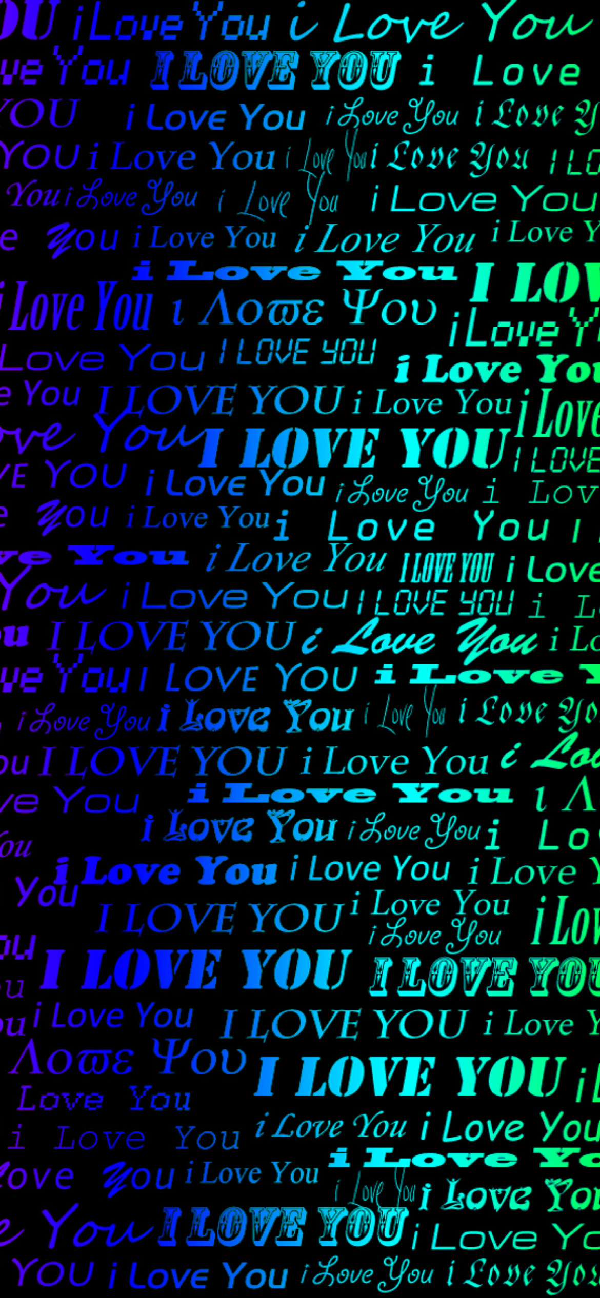 Das I Love You Wallpaper 1170x2532