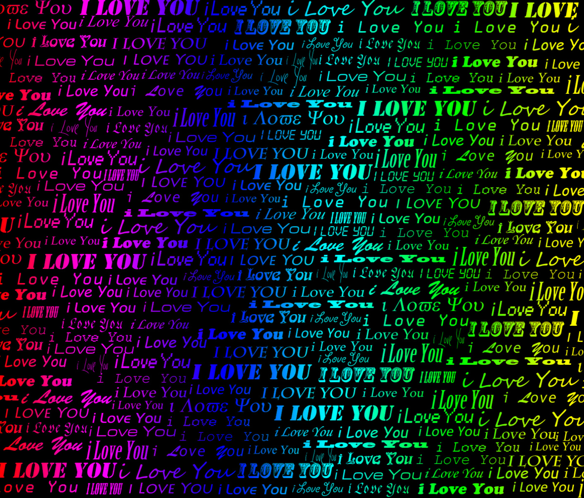 Screenshot №1 pro téma I Love You 1200x1024