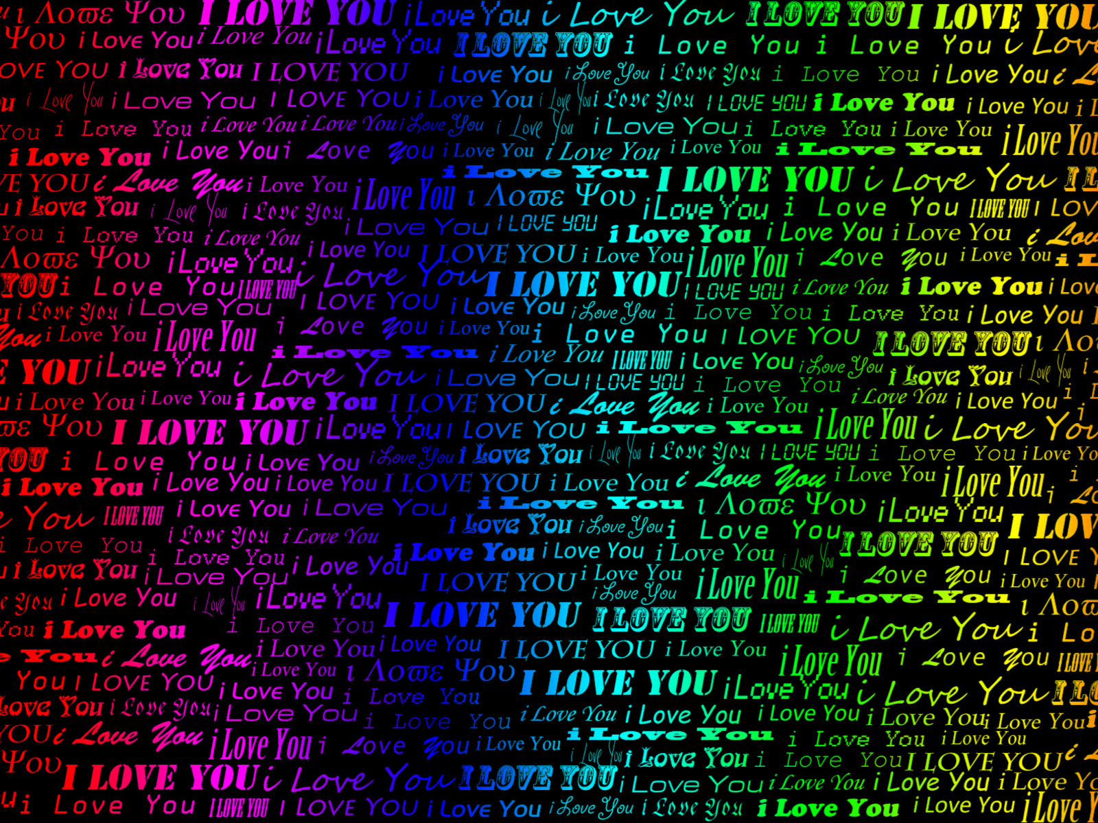 Das I Love You Wallpaper 1600x1200