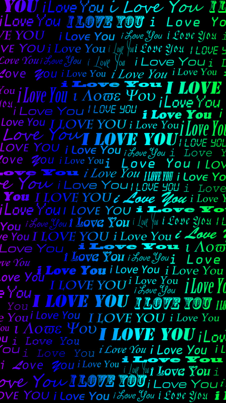 Обои I Love You 750x1334