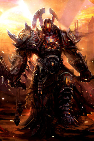 Sfondi Warrior In Armor 320x480