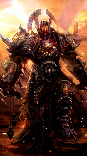 Das Warrior In Armor Wallpaper 360x640