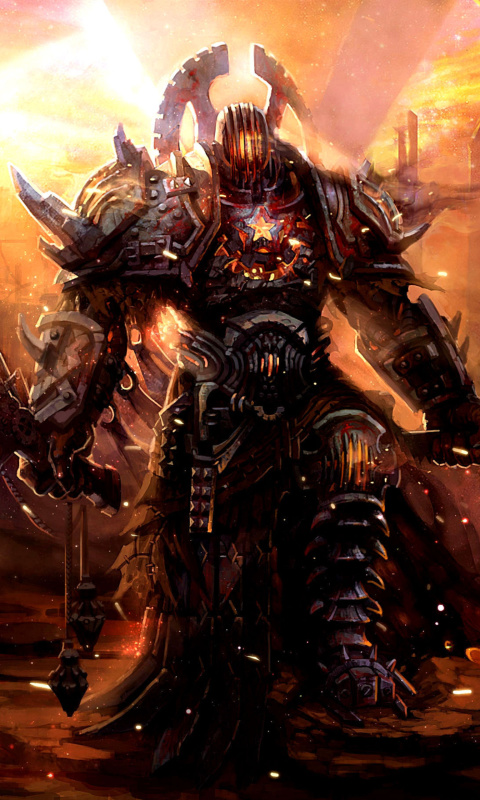 Fondo de pantalla Warrior In Armor 480x800