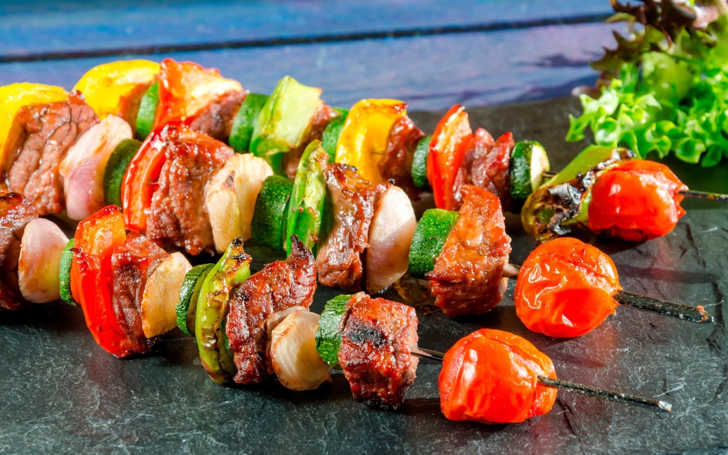 Shish kebab barbecue wallpaper 1440x900
