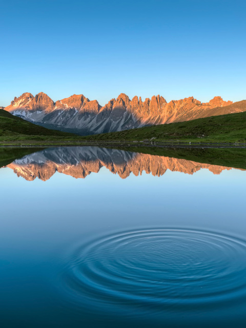 Обои Achen Lake in Tyrol 480x640