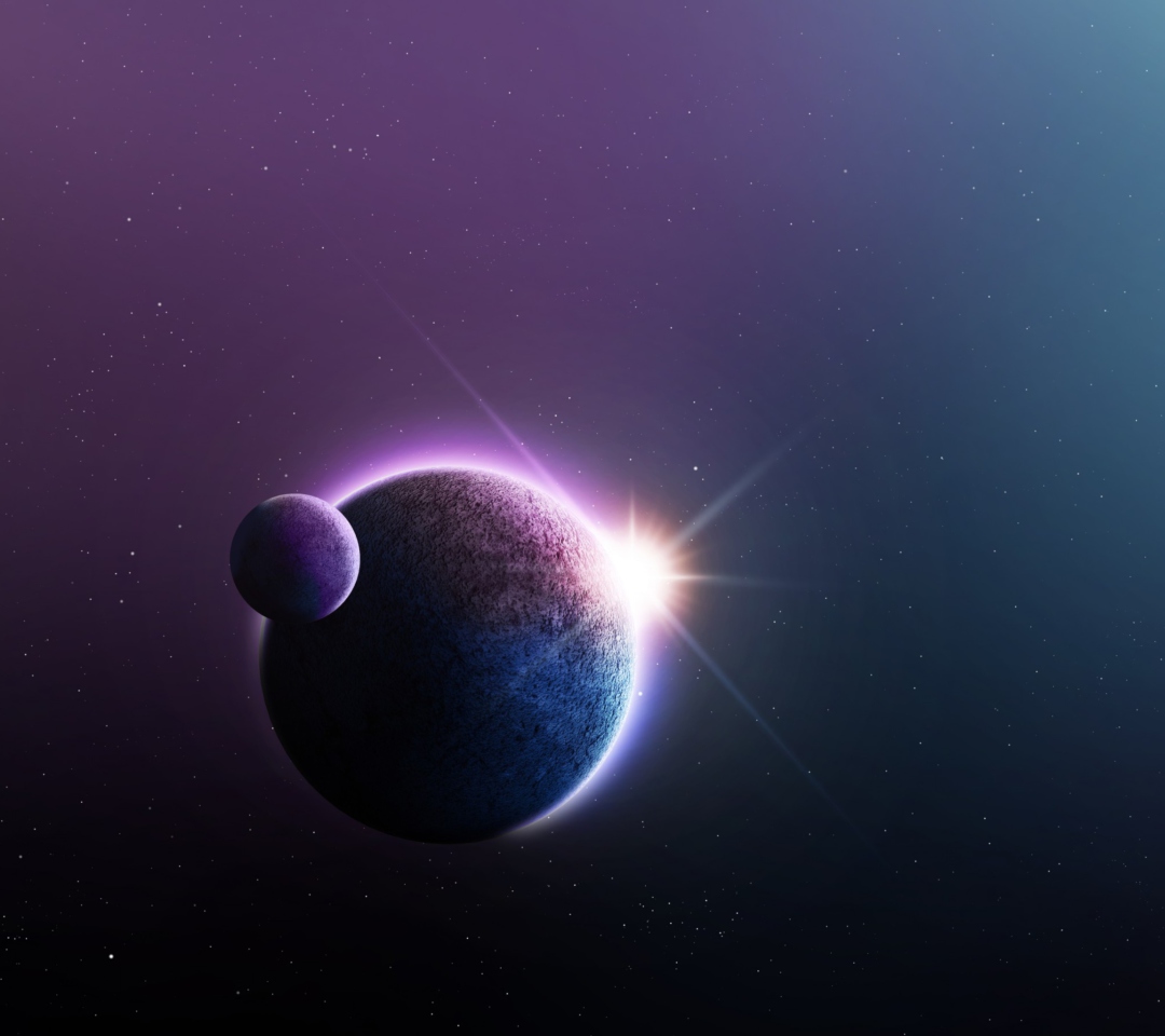 Screenshot №1 pro téma Planet, Sun And Satellite 1080x960