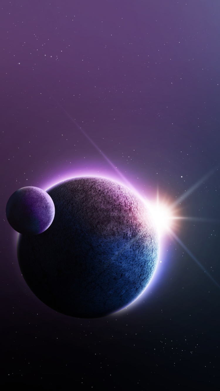 Screenshot №1 pro téma Planet, Sun And Satellite 750x1334