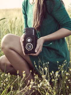Vintage Style Photography wallpaper 240x320
