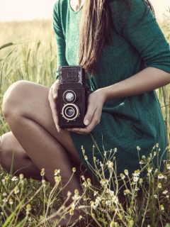 Das Vintage Style Photography Wallpaper 240x320