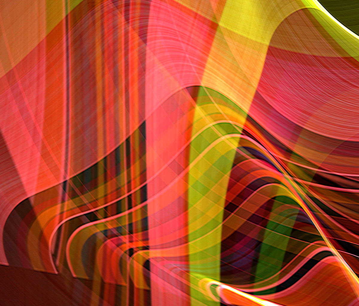 Das Colorful Rays Wallpaper 1200x1024