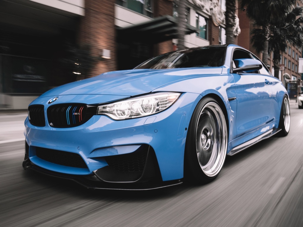 BMW M3 Blue wallpaper 1024x768