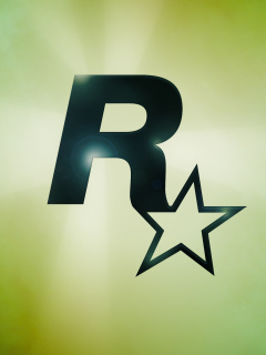 Fondo de pantalla Rockstar Games Logo 240x320