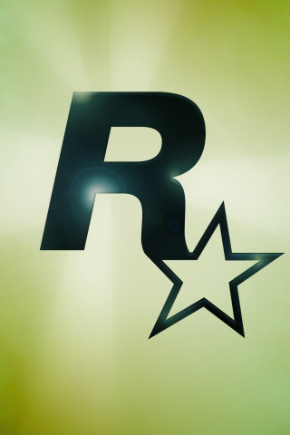 Обои Rockstar Games Logo 320x480