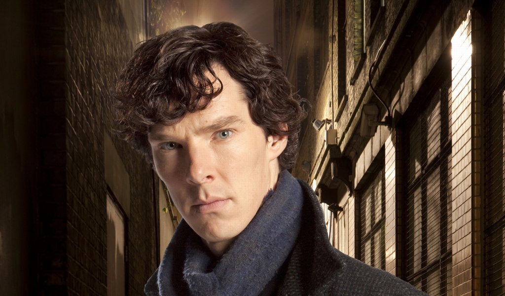 Fondo de pantalla Sherlock TV series - Benedict Cumberbatch 1024x600