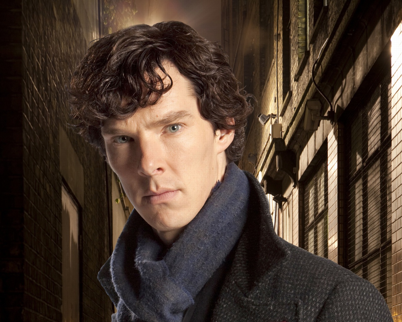 Sherlock TV series - Benedict Cumberbatch wallpaper 1280x1024
