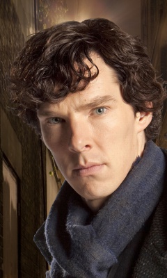 Sherlock TV series - Benedict Cumberbatch wallpaper 240x400