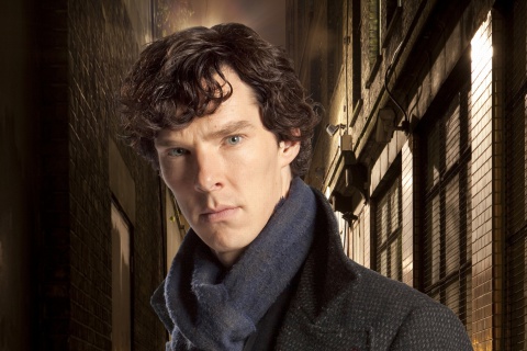 Fondo de pantalla Sherlock TV series - Benedict Cumberbatch 480x320