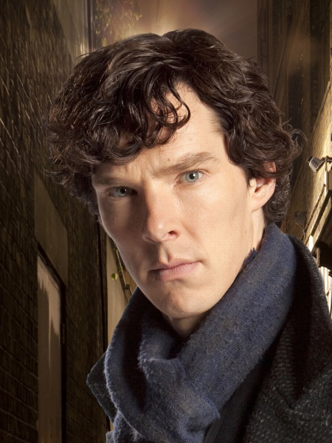 Fondo de pantalla Sherlock TV series - Benedict Cumberbatch 480x640