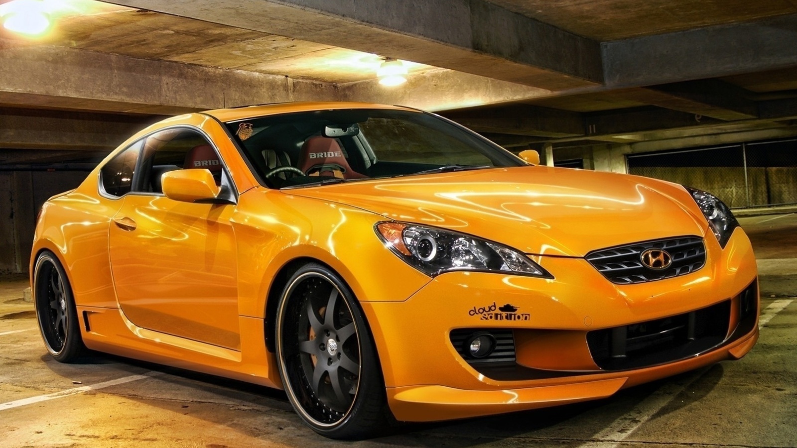 Sfondi Hyundai Genesis Orange 1600x900