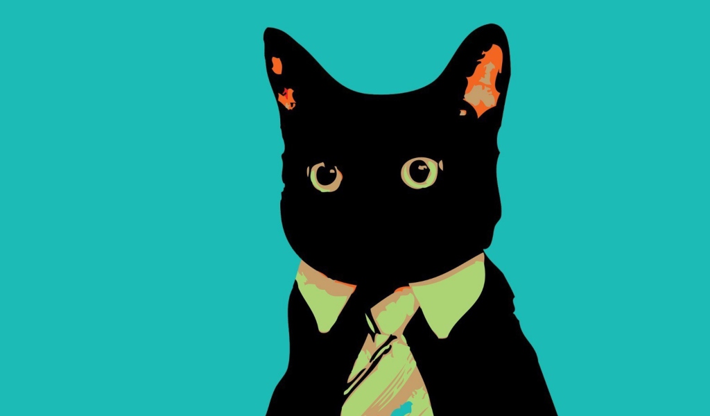 Cat Boss wallpaper 1024x600