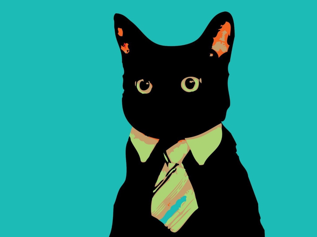 Cat Boss wallpaper 1024x768