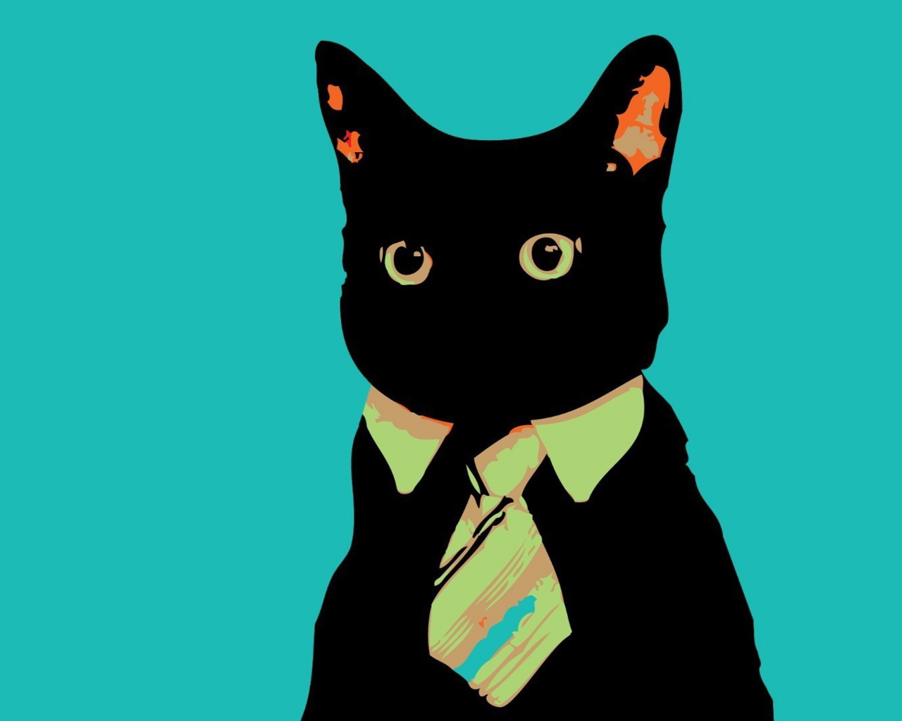 Fondo de pantalla Cat Boss 1280x1024