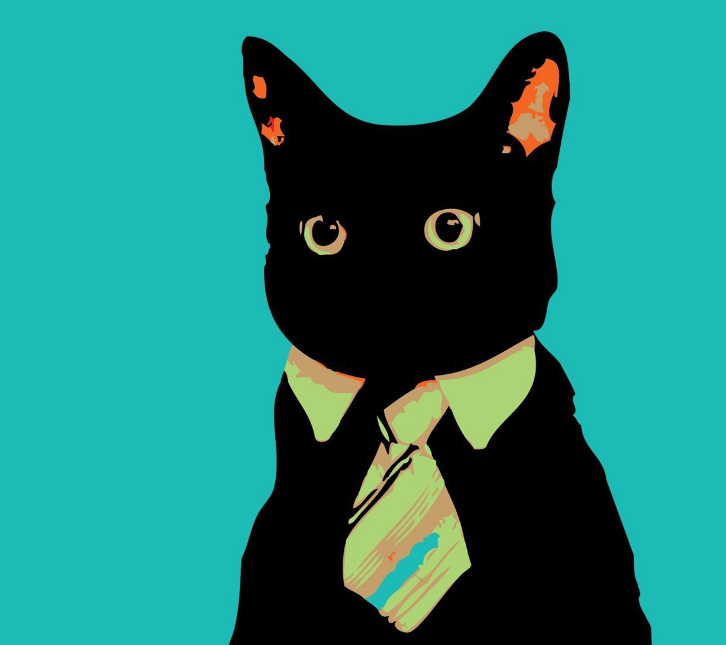 Cat Boss wallpaper 1440x1280