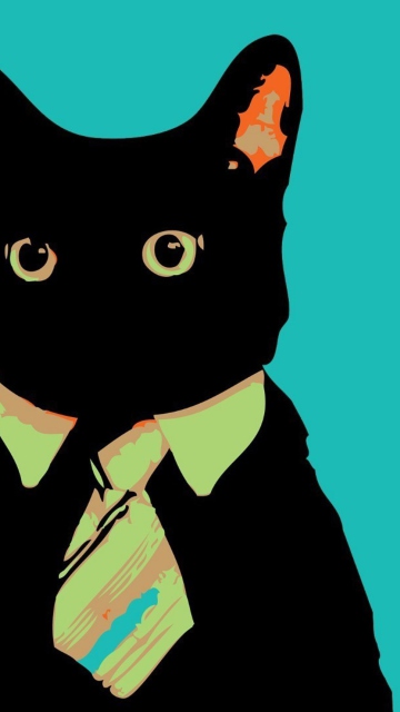 Das Cat Boss Wallpaper 360x640