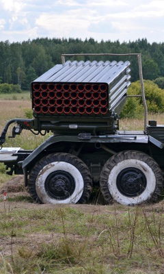 Screenshot №1 pro téma Multiple rocket launcher Grad 240x400