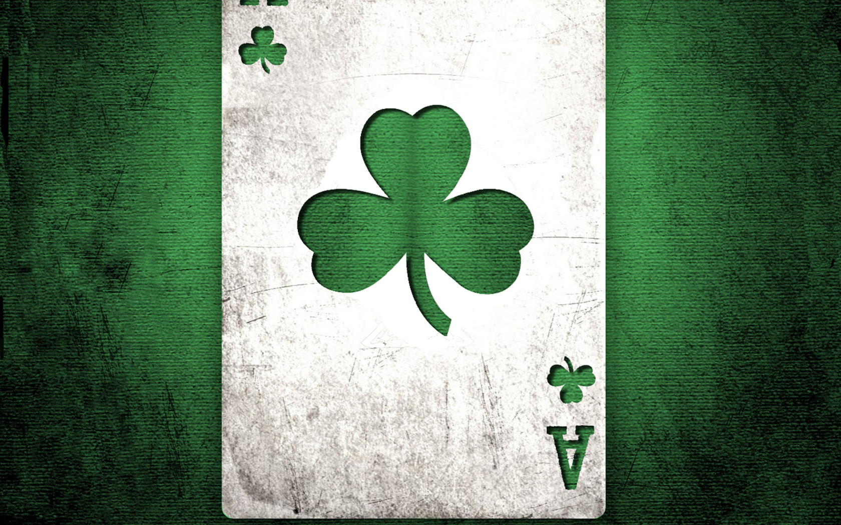 Shamrock Card Ace wallpaper 1680x1050