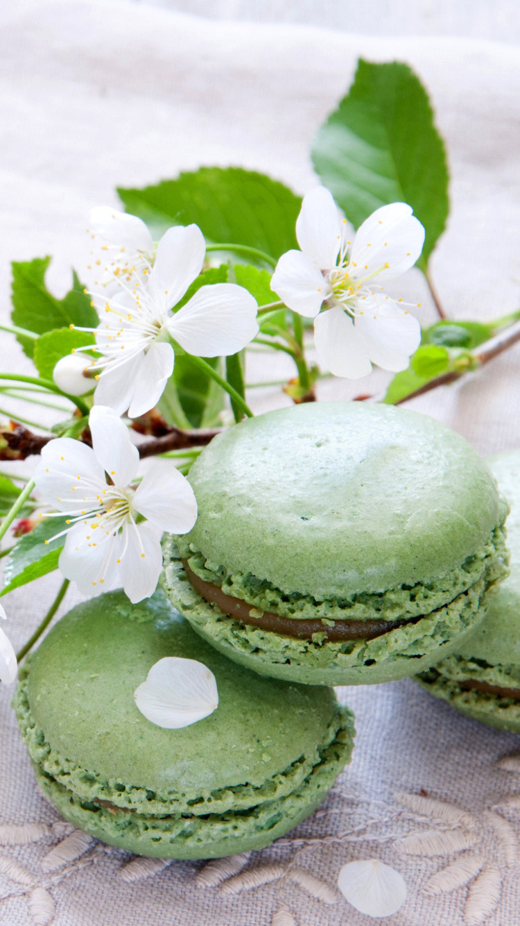 Das Pistachio Macaron Wallpaper 750x1334