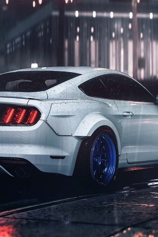 Das Ford Mustang Shelby GT350 Wallpaper 640x960