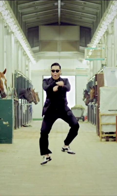 Gangnam Style Dancing wallpaper 480x800