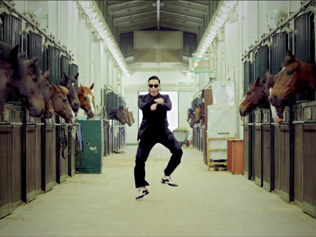 Fondo de pantalla Gangnam Style Dancing 640x480