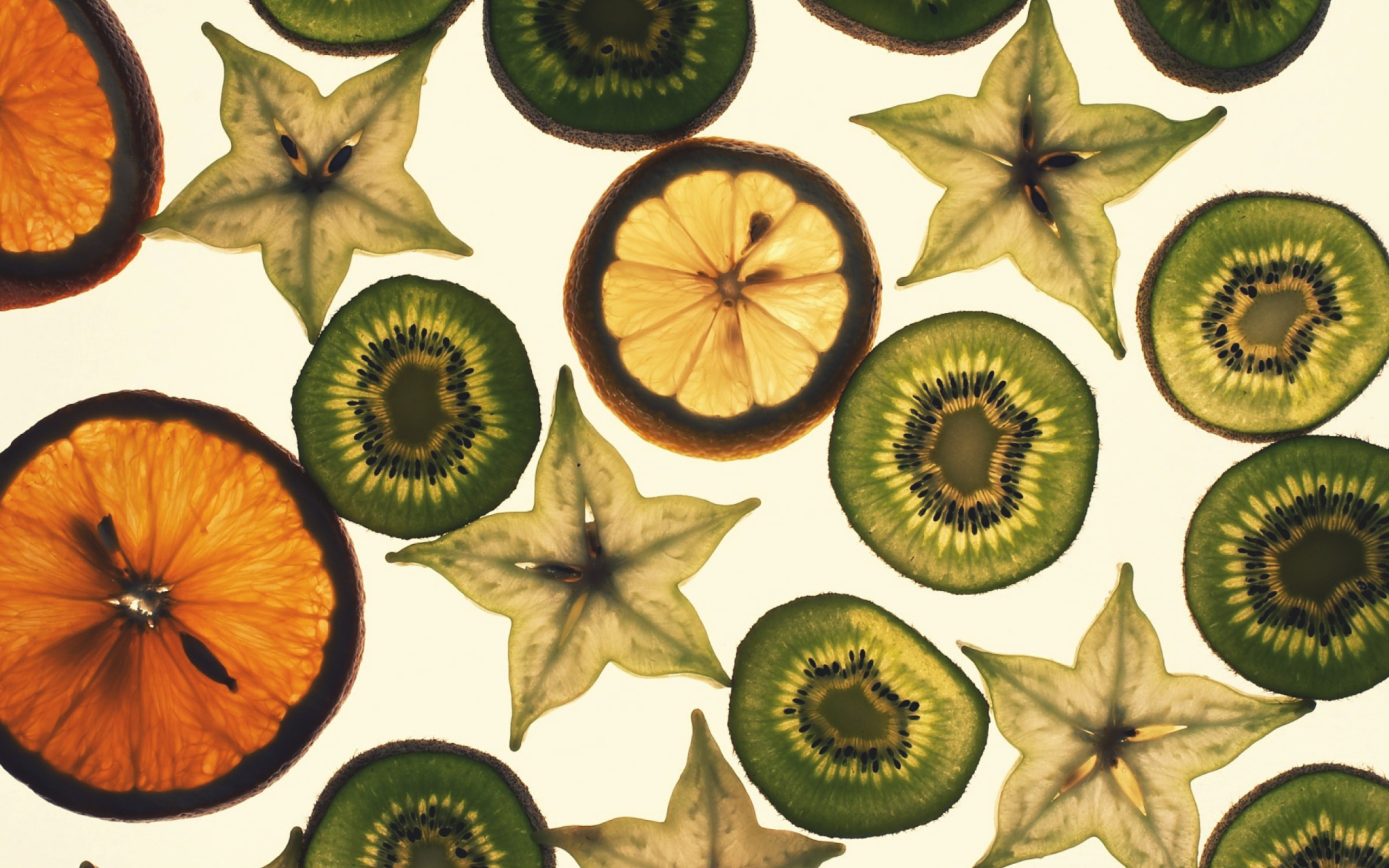 Das Fruit Slices Wallpaper 2560x1600