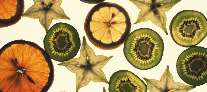 Das Fruit Slices Wallpaper 720x320