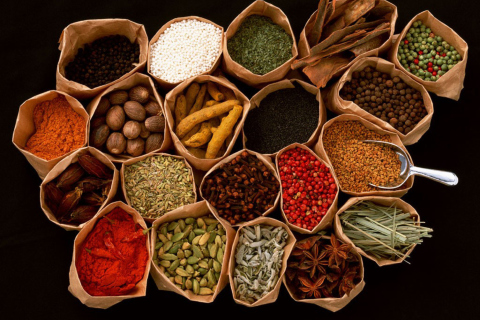Spices wallpaper 480x320