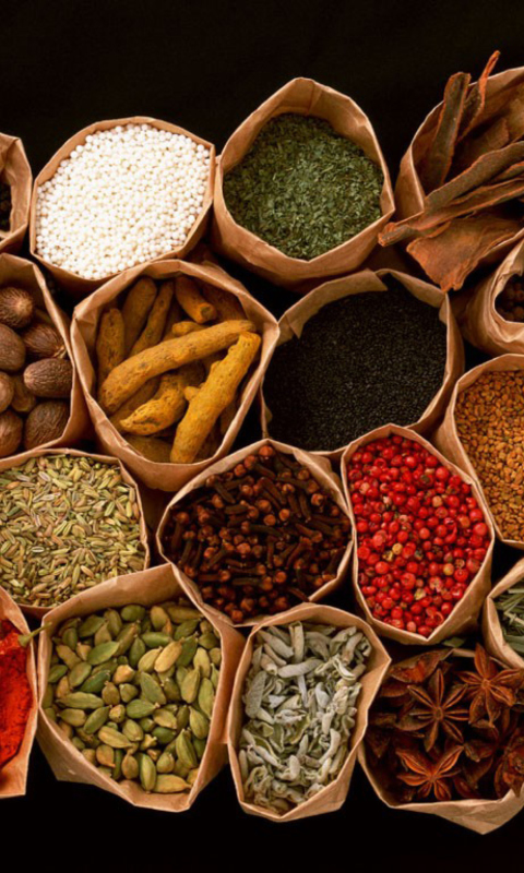 Spices wallpaper 480x800