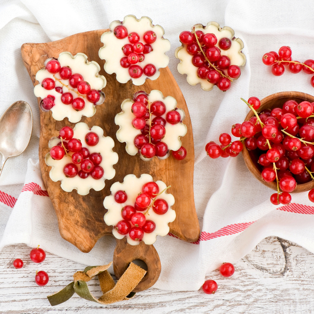 Fondo de pantalla Red Currant Dessert 1024x1024