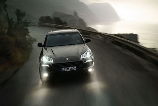 Porsche Cayenne Turbo Background for Android, iPhone and iPad