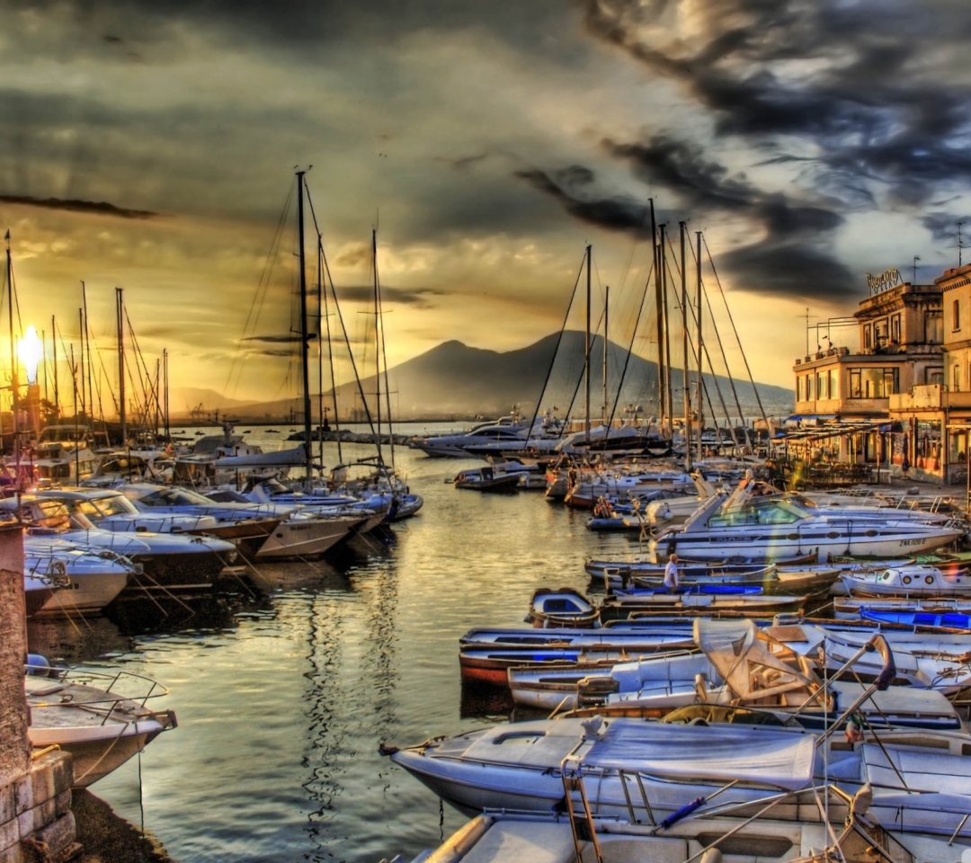 Das Sunrise In Naples Wallpaper 1080x960