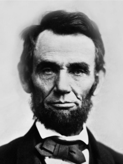 Fondo de pantalla Abraham Lincoln 240x320