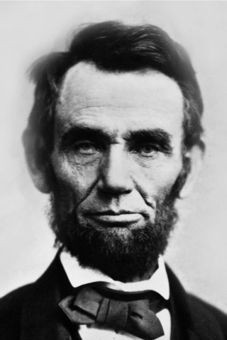 Fondo de pantalla Abraham Lincoln 320x480