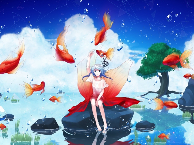 Das Water Fairy Wallpaper 640x480