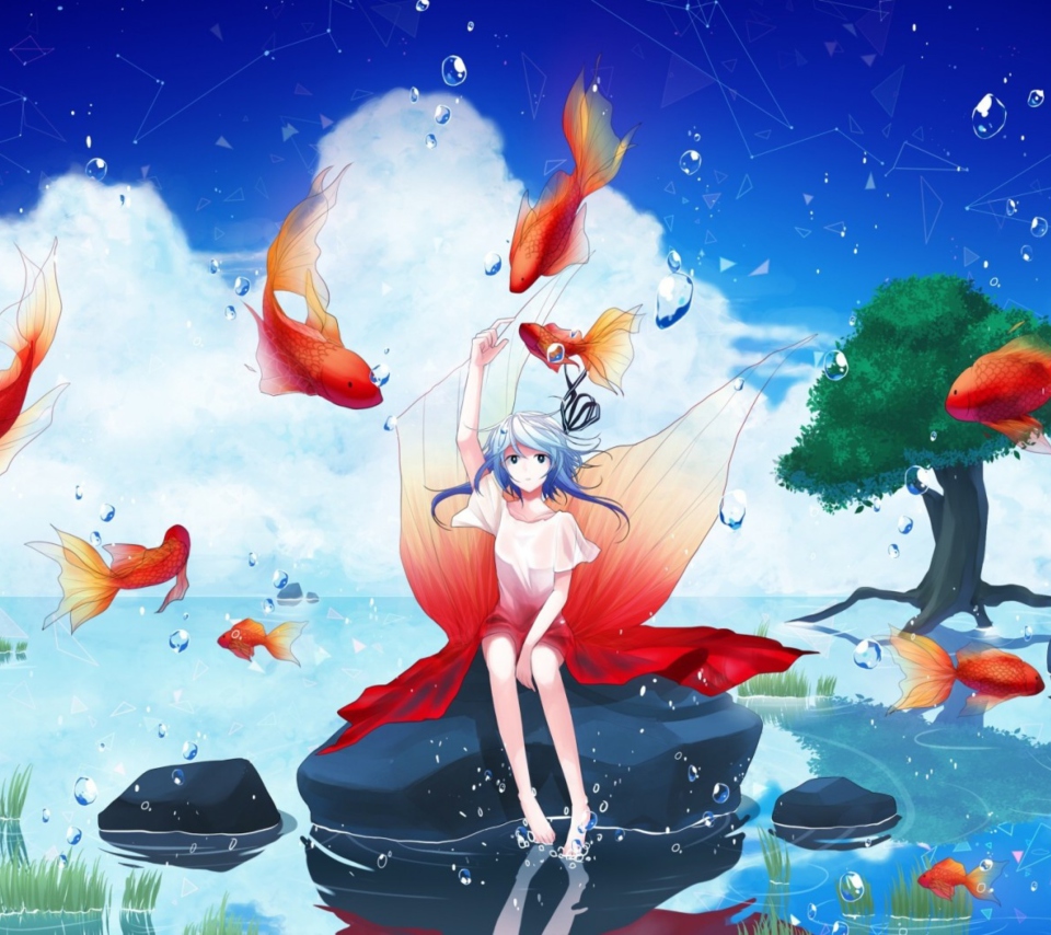 Water Fairy wallpaper 960x854