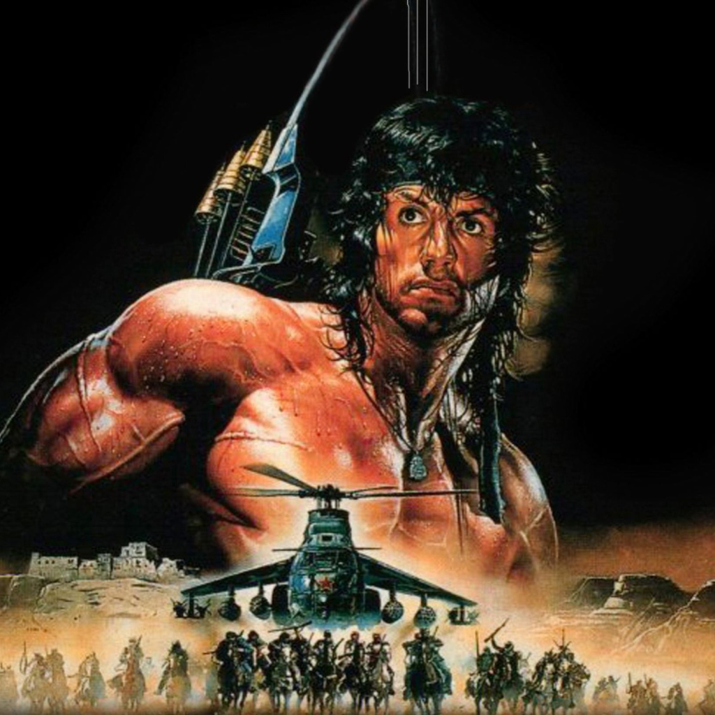 Fondo de pantalla Rambo III 1024x1024