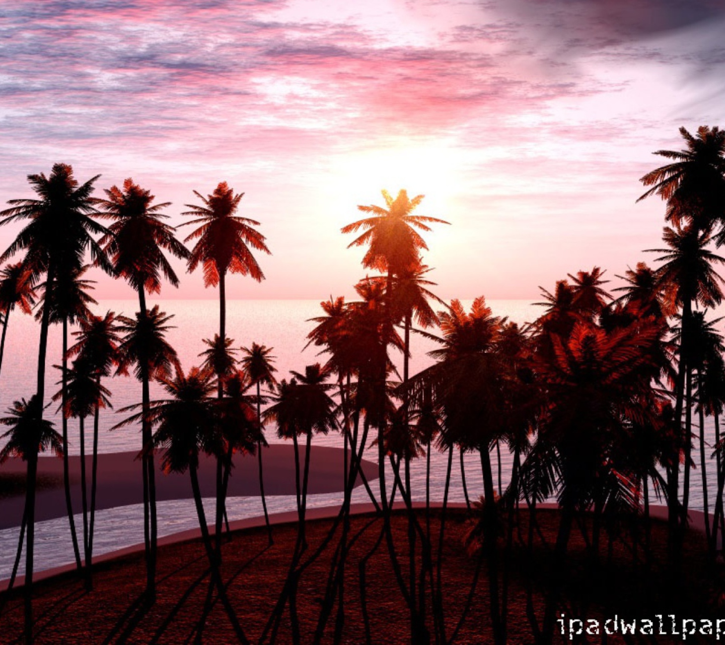 Fondo de pantalla Pink Sunset 1440x1280