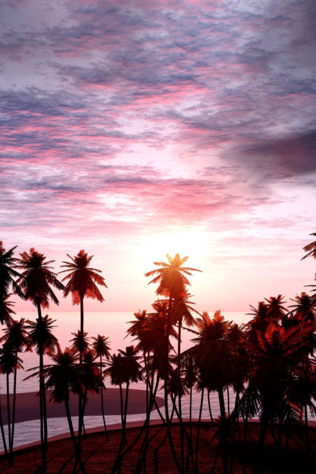 Pink Sunset screenshot #1 640x960
