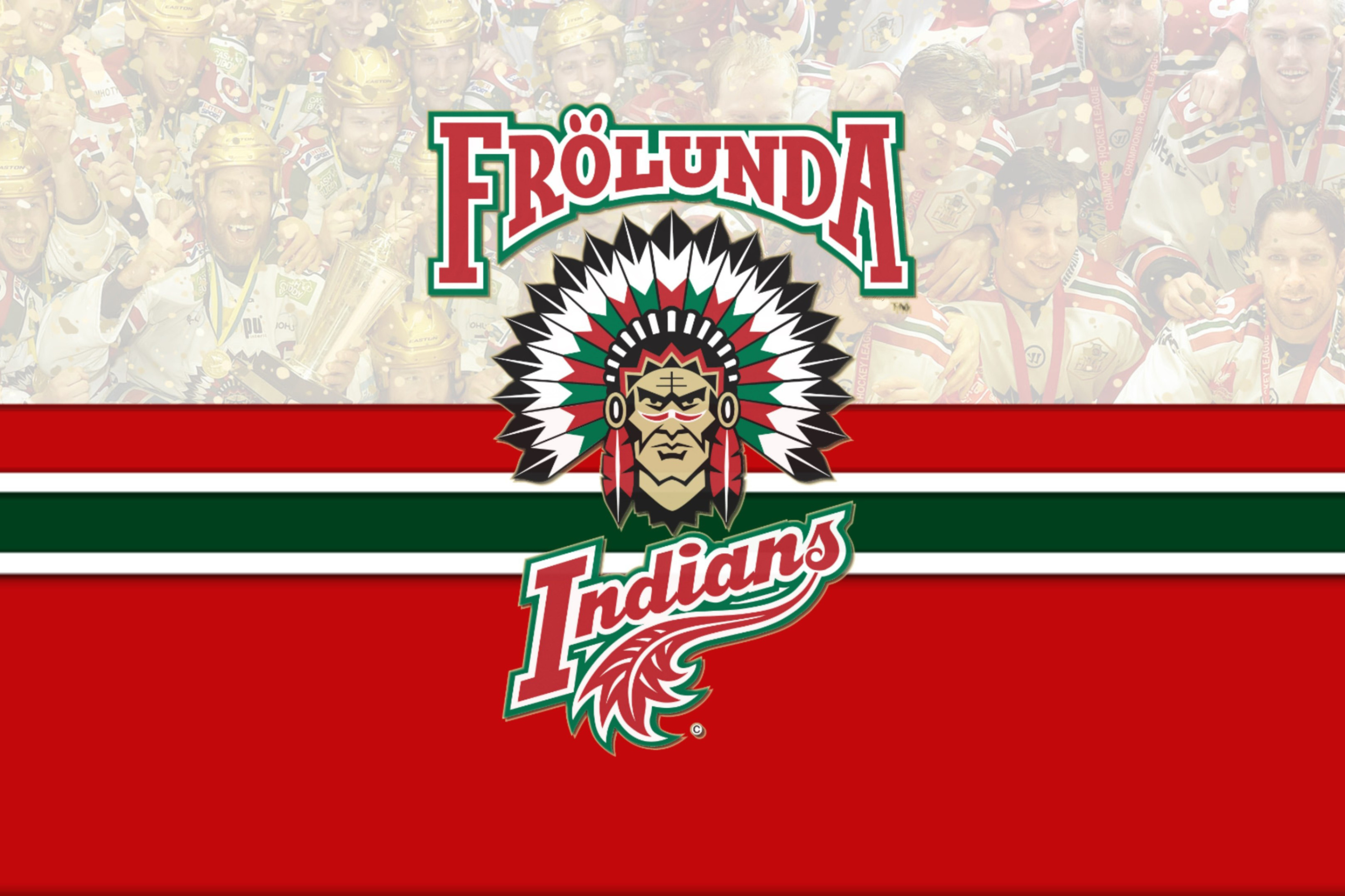 Fondo de pantalla Frolunda Indians Team HC 2880x1920