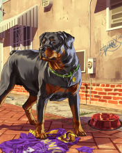 Das Grand Theft Auto V Dog Wallpaper 176x220